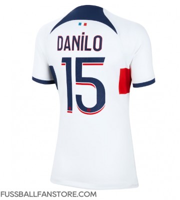 Paris Saint-Germain Danilo Pereira #15 Replik Auswärtstrikot Damen 2023-24 Kurzarm